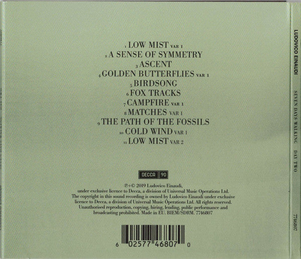 Ludovico Einaudi : Seven Days Walking Day Two (CD, Album)