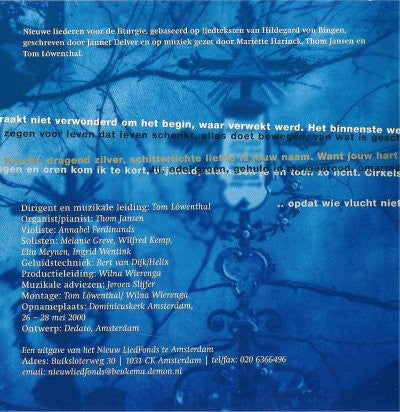 Jannet Delver, Tom Löwenthal, Mariëtte Harinck : Hildegard von Bingen (CD)