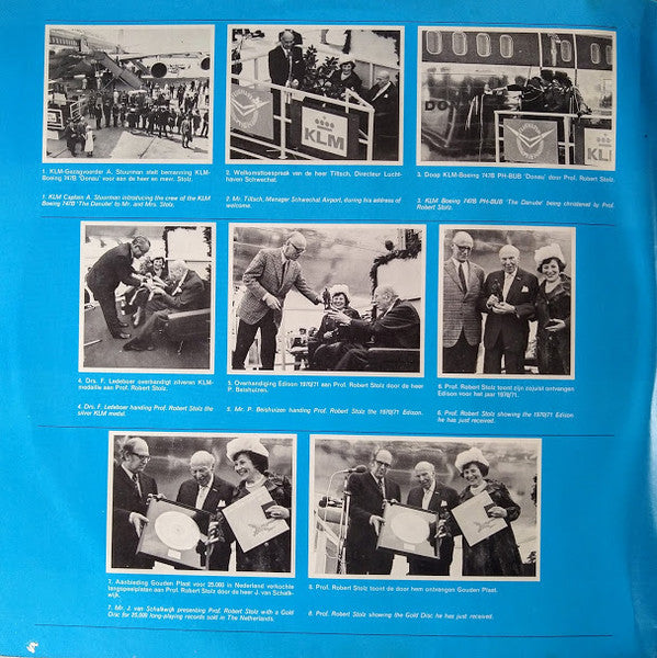 Robert Stolz, Wiener Symphoniker : An Der Schönen Blauen Donau - Een Muzikale Vlucht Naar Robert Stolz - Christening Of Second KLM Boeing 747B PH-BUB 'The Danube' At Schwechat Airport Near Vienna (LP, Album, Gat)