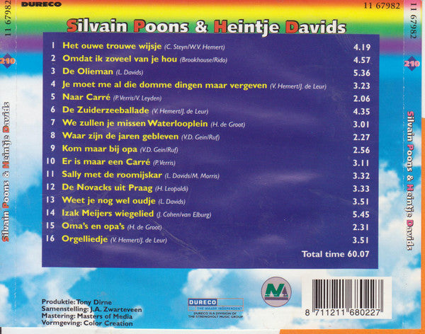 Sylvain Poons & Heintje Davids : Silvain Poons & Heintje Davids (CD, Comp)