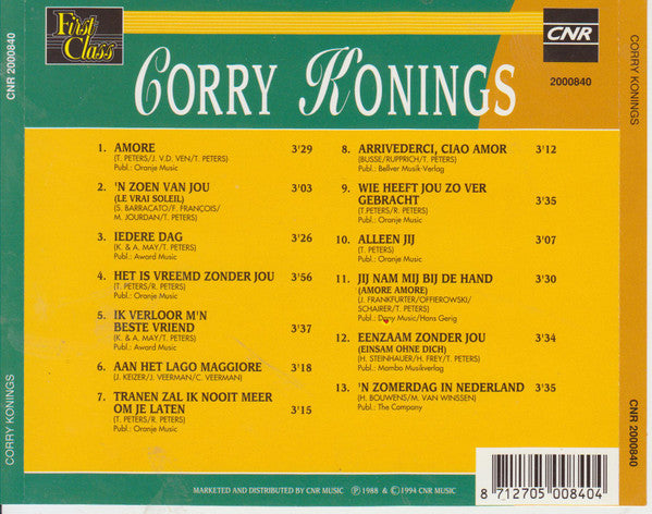 Corry Konings : Corry Konings (CD, Album, RE)
