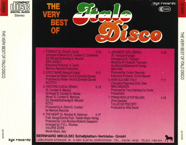 Various : The Very Best Of Italo Disco (CD, Comp)