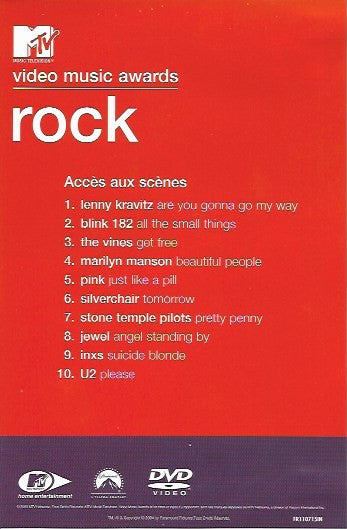 Various : MTV Video Music Awards: Rock (DVD-V, PAL, Dol)