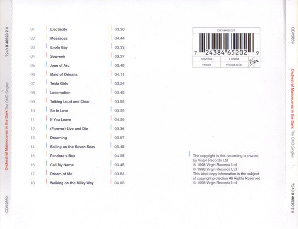 Orchestral Manoeuvres In The Dark : The OMD Singles (CD, Comp)