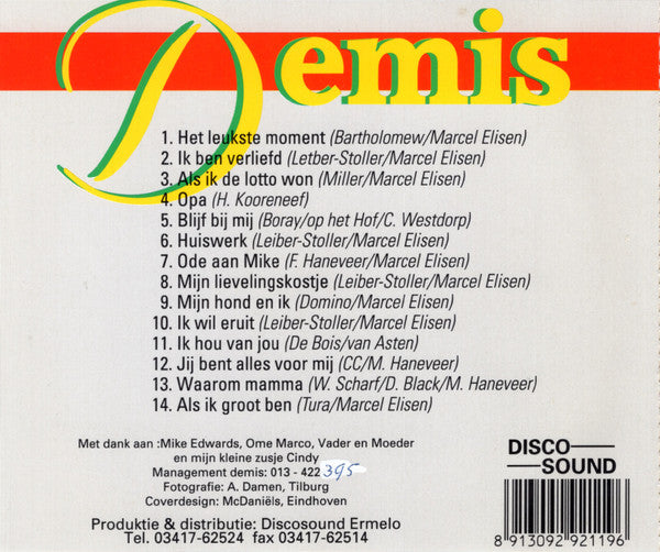Demis (2) : Het Leukste Moment (CD, Album)
