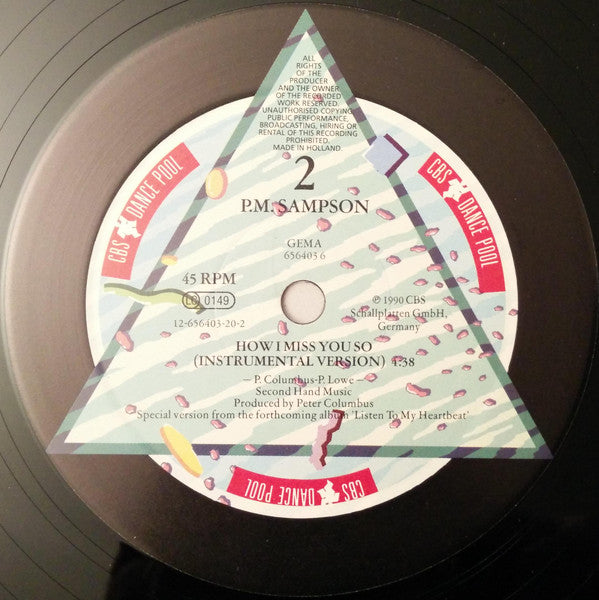 P.M. Sampson : How I Miss You So (12", Maxi)