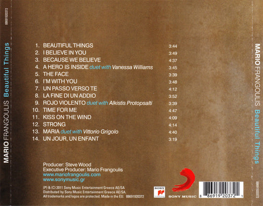 Mario Frangoulis : Beautiful Things (CD, Album)