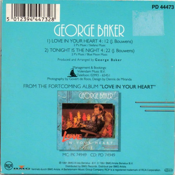 George Baker : Love In Your Heart (CD, Single, Car)