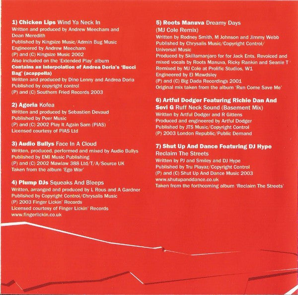 MJ Cole : Bassline Pressure - It's A Ruffneck Sound (CD, Mixed)