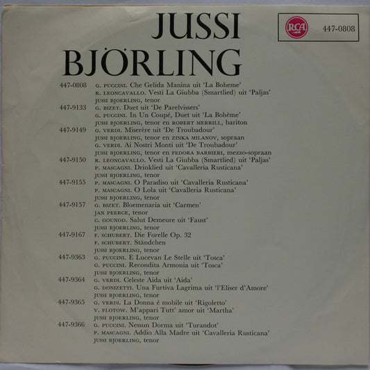 Jussi Björling : Vesti La Giubba (7", Single, Red)