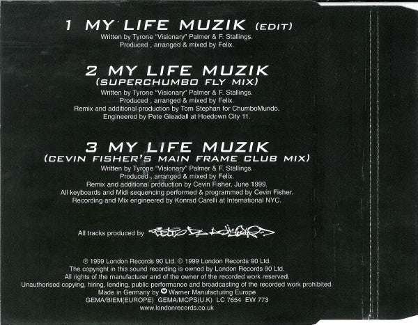 Thee Maddkatt Courtship : My Life Muzik (CD, Single)