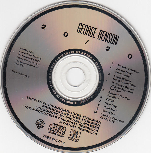 George Benson : 20/20 (CD, Album, RE)