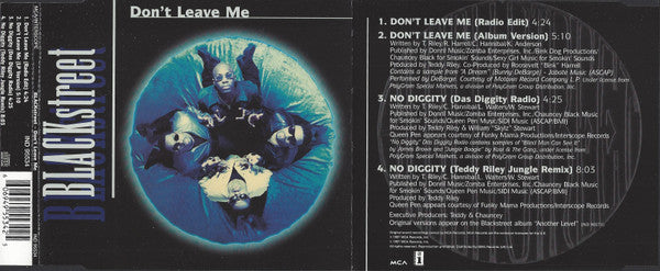 Blackstreet : Don't Leave Me (CD, Single)