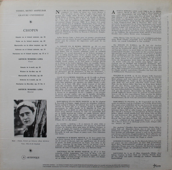Frédéric Chopin, Arthur Moreira Lima : Chopin (LP)