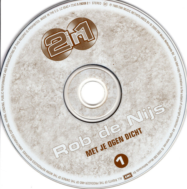 Rob de Nijs : Met Je Ogen Dicht / Roman (2xCD, Comp)