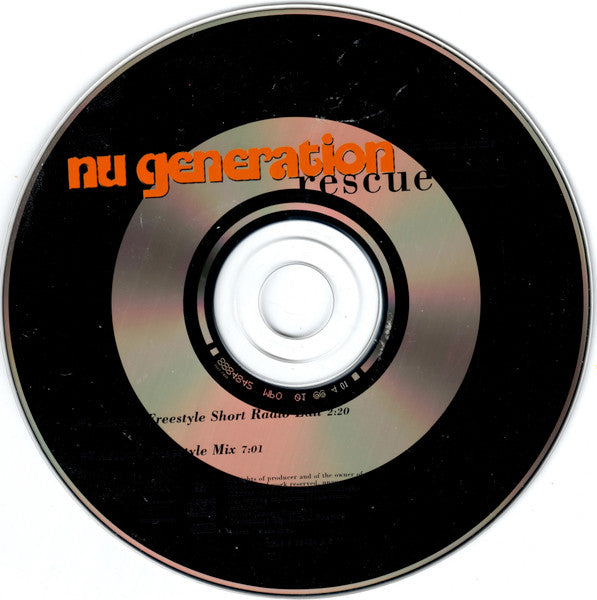 Nu Generation : In Your Arms (Rescue Me) (CD, Single, Car)