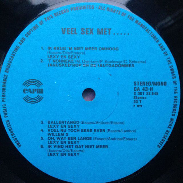 Various : Veel Sex Met... (LP, Comp)