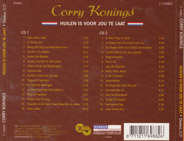 Corry Konings : Huilen Is Voor Jou Te Laat (2xCD, Comp, RE)