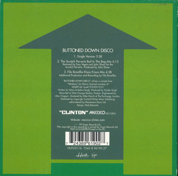 Clinton : Buttoned Down Disco (CD, Single)