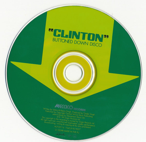 Clinton : Buttoned Down Disco (CD, Single)