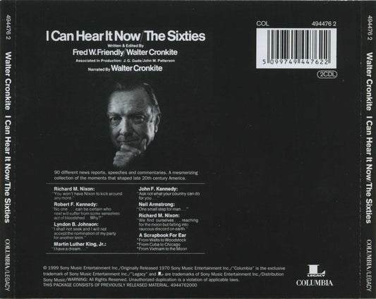 Walter Cronkite & Fred W. Friendly : I Can Hear It Now / The Sixties (2xCD, Album)