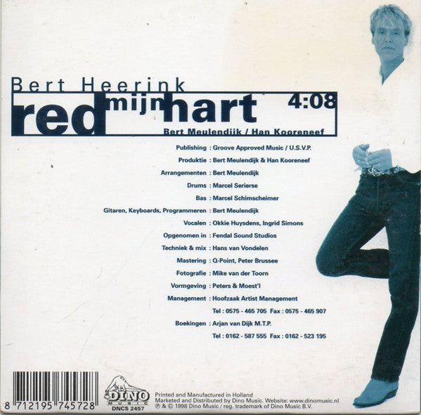 Bert Heerink : Red Mijn Hart (CD, Single, Car)