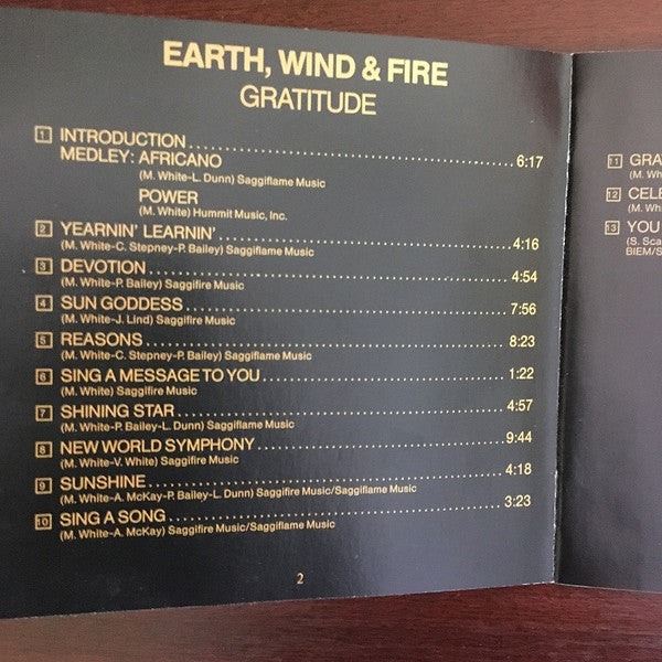 Earth, Wind & Fire : Gratitude (CD, Album, RE)