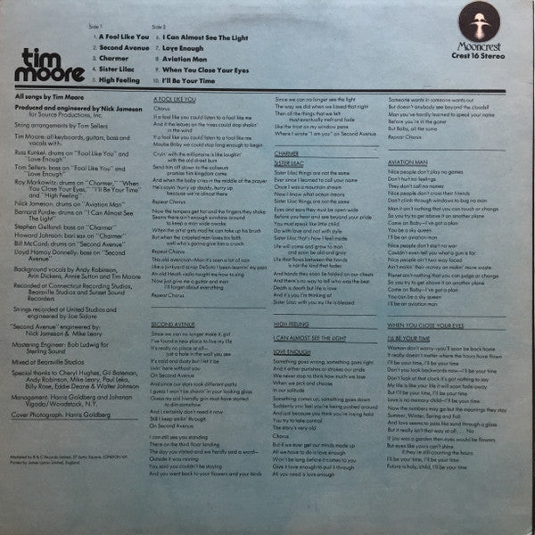 Tim Moore : Tim Moore (LP, Album)