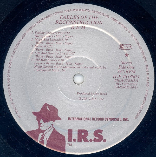 R.E.M. : Fables Of The Reconstruction / Reconstruction Of The Fables (LP, Album, RE)