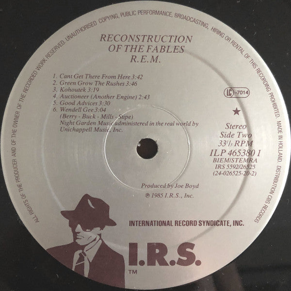 R.E.M. : Fables Of The Reconstruction / Reconstruction Of The Fables (LP, Album, RE)