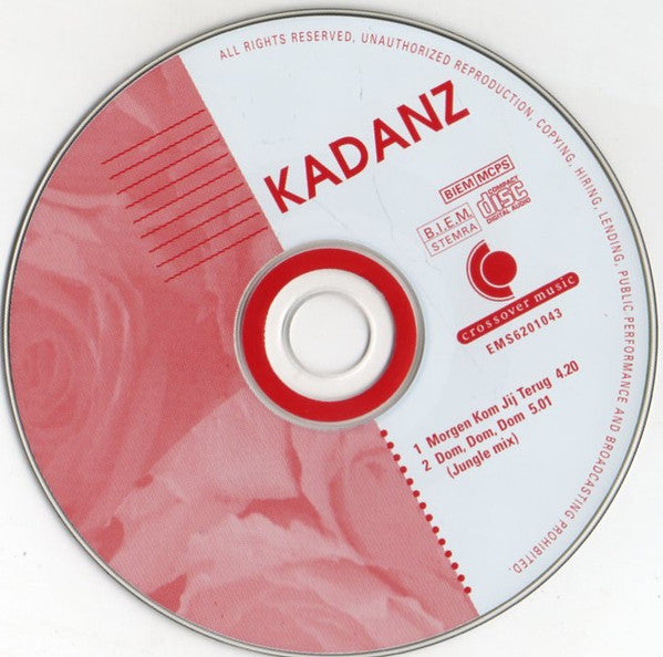 Kadanz : Morgen Kom Jij Terug (CD, Single)