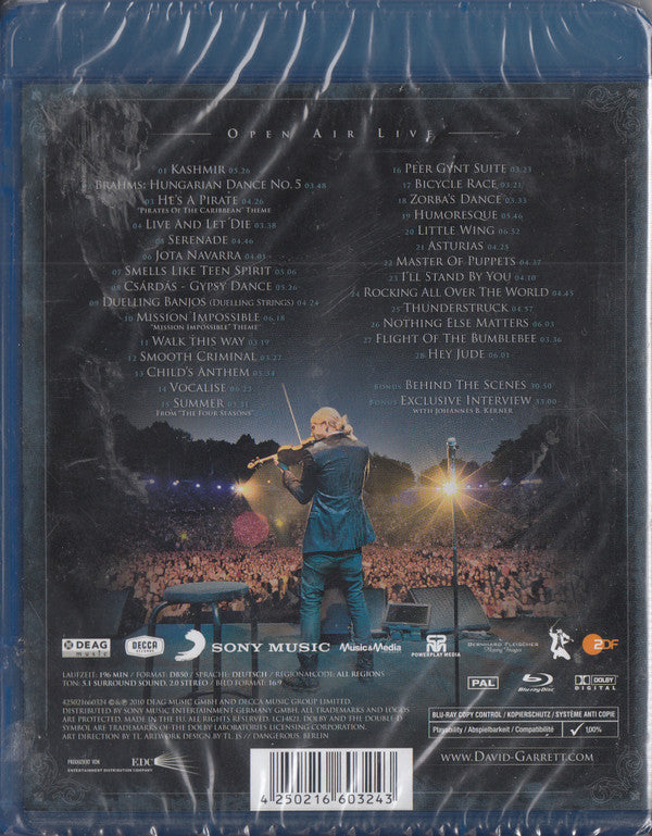 David Garrett (4) : Rock Symphonies - Open Air Live (Blu-ray, Album, Multichannel)