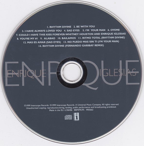 Enrique Iglesias : Enrique (CD, Album)