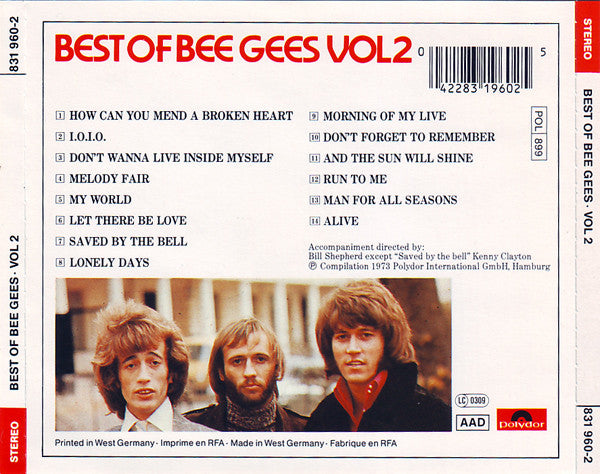 Bee Gees : Best Of Bee Gees • Vol 2 (CD, Comp, RE)