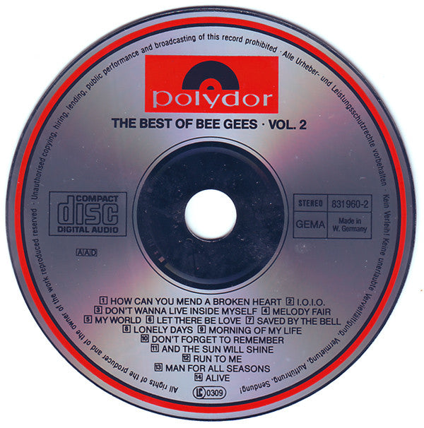 Bee Gees : Best Of Bee Gees • Vol 2 (CD, Comp, RE)