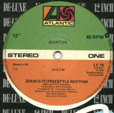 Mantus : (Dance It) Freestyle Rhythm (12", Single)