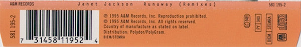 Janet Jackson : Runaway (Remixes) (CD, Single)