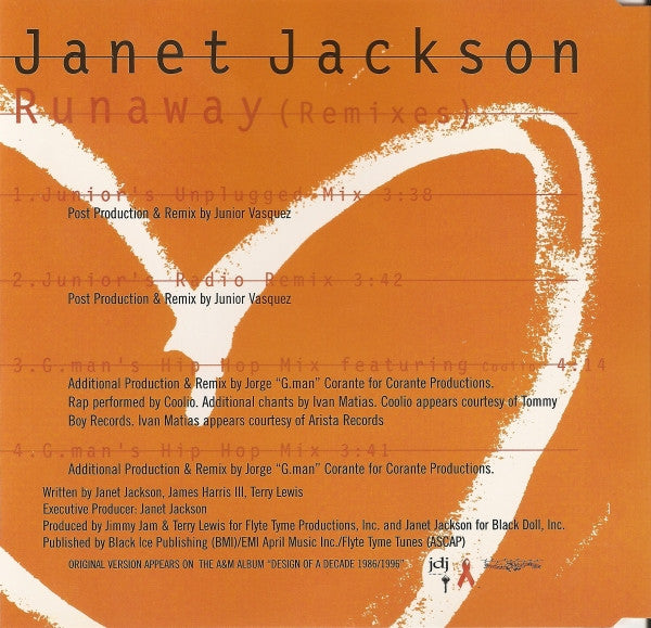 Janet Jackson : Runaway (Remixes) (CD, Single)