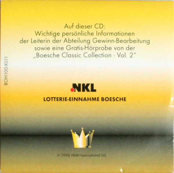 Hanna Jürgens : 100. Jubiläum der NKL - Ihre Einladung Zur Feier Des Jahres (CD, Mini, Promo, Adv)