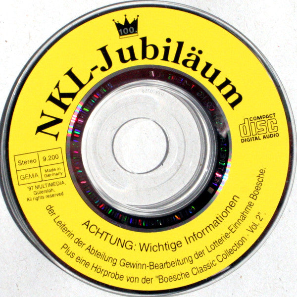 Hanna Jürgens : 100. Jubiläum der NKL - Ihre Einladung Zur Feier Des Jahres (CD, Mini, Promo, Adv)