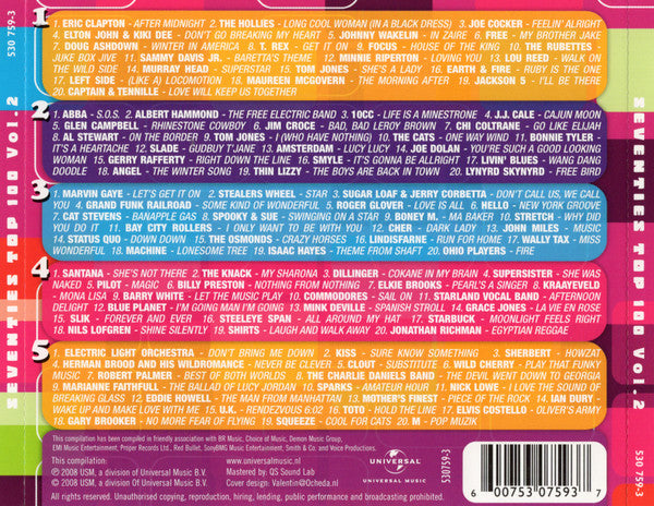 Various : Seventies Top 100 Vol.2 (5xCD, Comp, RM)