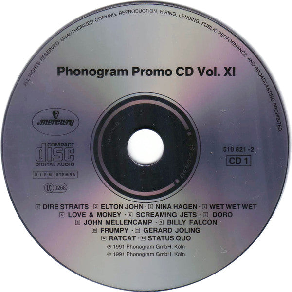 Various : Phonogram News 11/91 (2xCD, Comp, Promo)