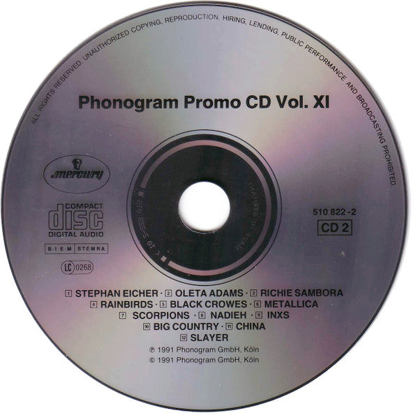 Various : Phonogram News 11/91 (2xCD, Comp, Promo)