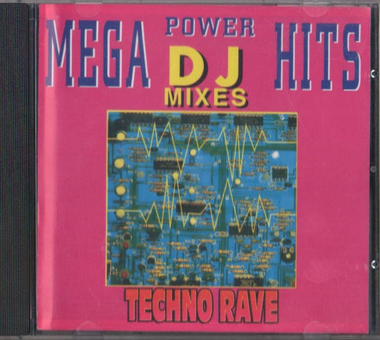 Various : Mega Power Hits - DJ Mixes - Techno Rave (CD, Comp)