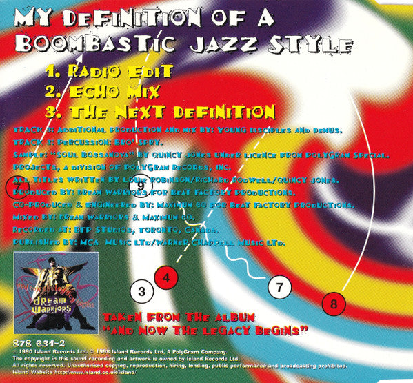 Dream Warriors : My Definition Of A Boombastic Jazz Style (CD, Maxi)