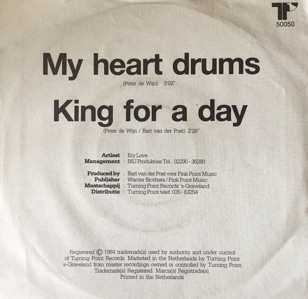 Ery Love : My Heart Drums (7", Single)