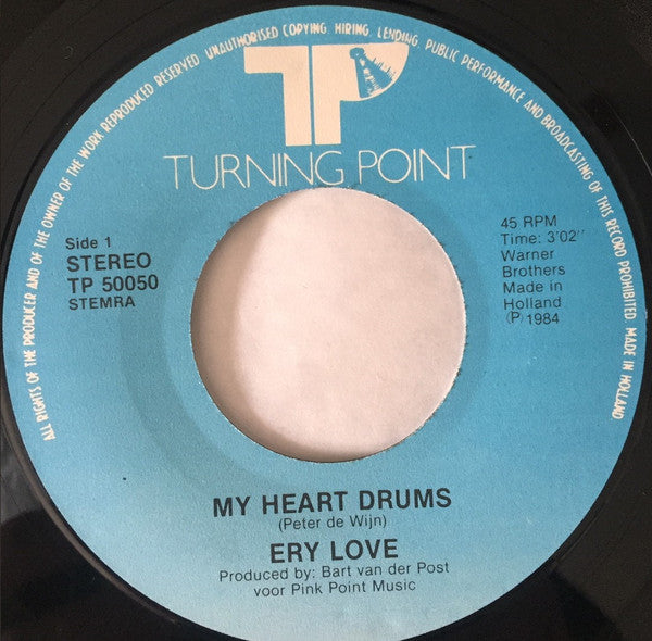 Ery Love : My Heart Drums (7", Single)