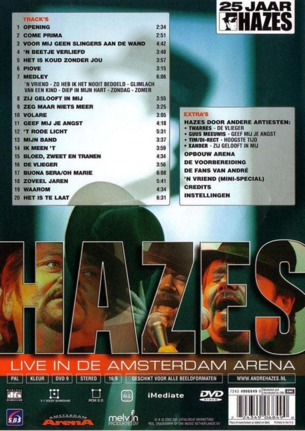 André Hazes : Live In De Amsterdam Arena (25 Jaar Hazes) (DVD-V, PAL)