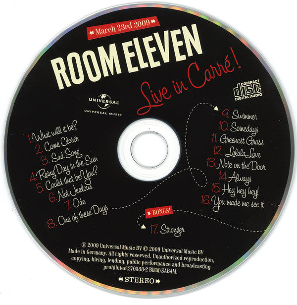 Room Eleven : Live In Carré (DVD + CD, Album)
