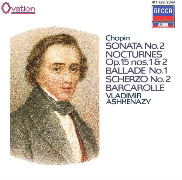 Frédéric Chopin - Vladimir Ashkenazy : Sonata No.2 /  Nocturnes Op.15 Nos.1 & 2 / Ballade No.1 / Scherzo No.2 / Barcarolle (CD, Comp, RM)